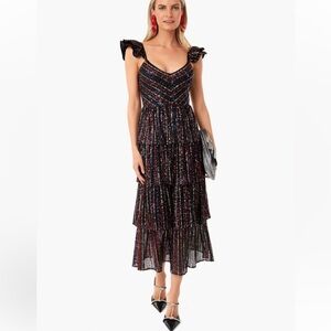 Saylor Sequin Midi Dress